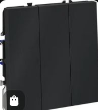 Выключатель трехклавишный Voltum S70 VLS030108