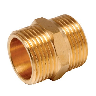 Ниппель латунный равнопроходный Elsen 3/4" НР-НР (EBF15.34)