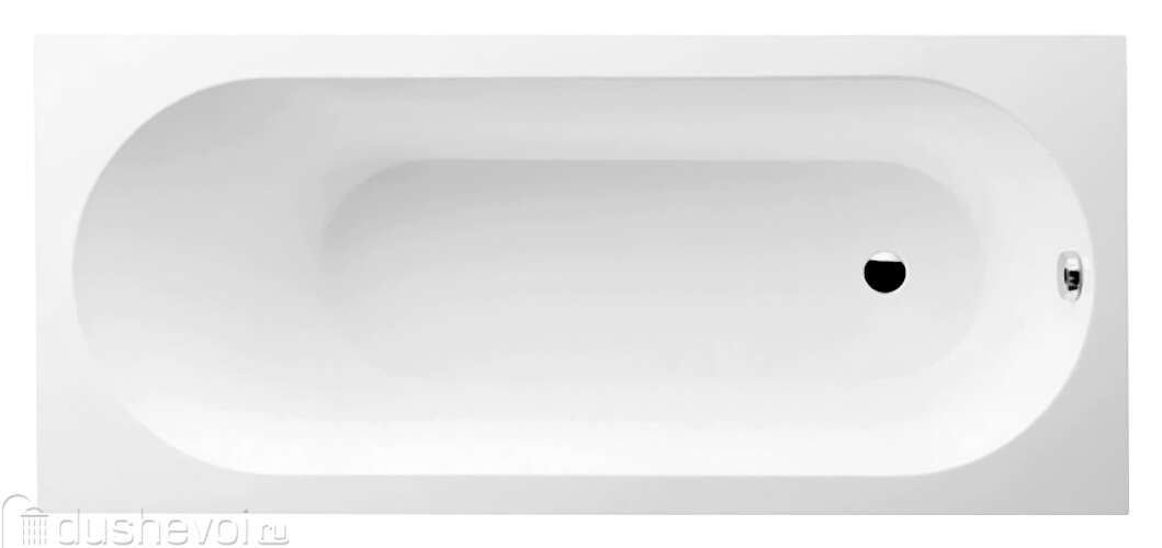 Ванна квариловая Villeroy&Boch Oberon 180x80, белая ubq180obe2v-01