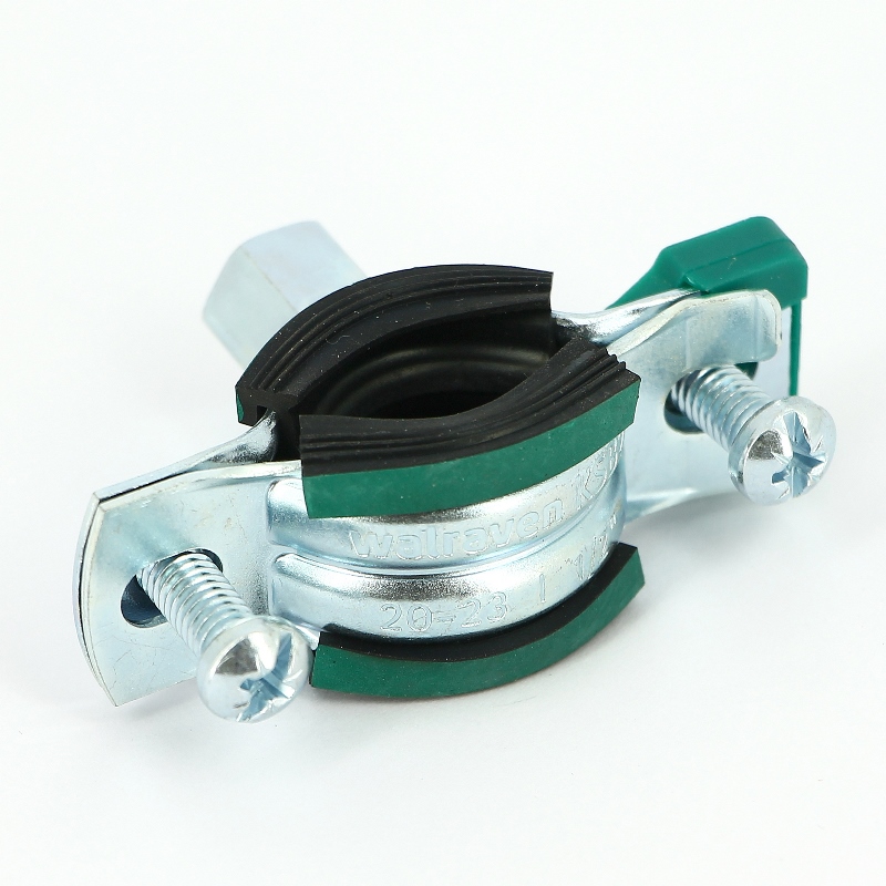 Хомут KSB2 М8/М10 1/2" (20-23 мм) 2-х винт. с уплотн. epdm, быстрый замок