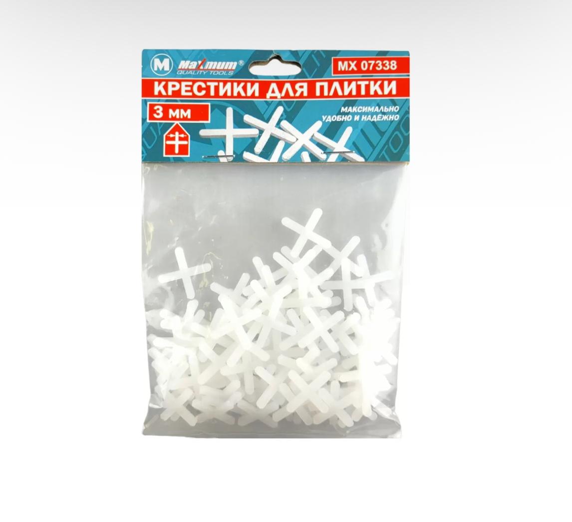 Крестики для плитки 3 мм, "MAXIMUM" MX 07314 (90 шт) (2191)
