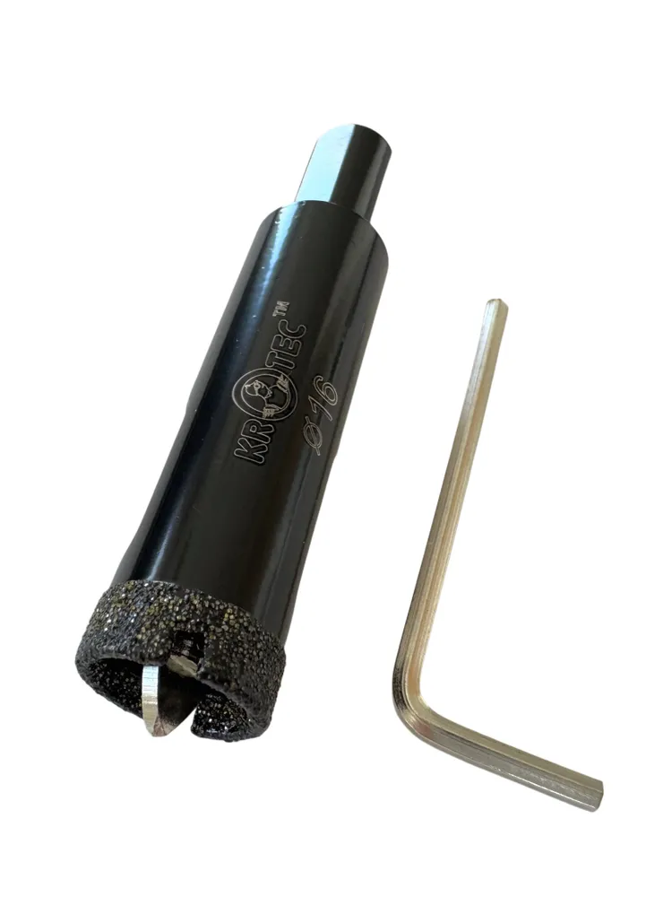 Коронка по керамике алмазная 16 мм, KROTEC