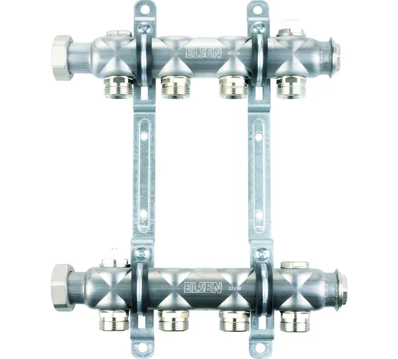 Коллекторная группа, ELSEN, 1",4 контура,размер отвода-3/4", PN,бар-6, T°C -от 0 до +90, без вент.