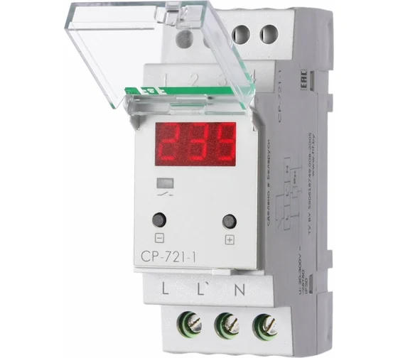 Реле контроля напряжения 2Р 63А "Евроавтоматика" (CP-721-1)