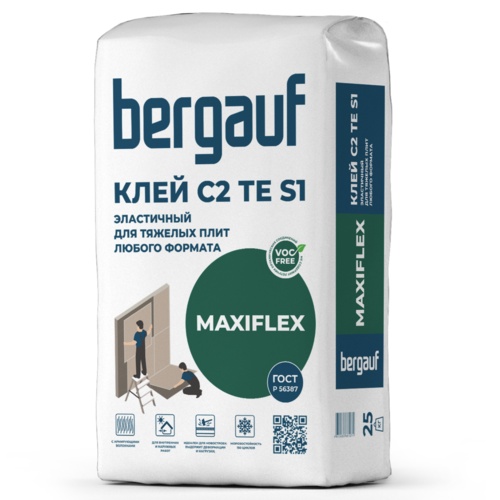 Клей плиточный Bergauf MAXIFLEX 25 кг. (01276)