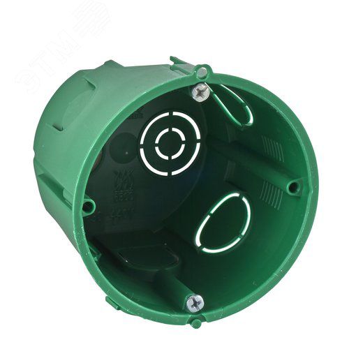 Подрозетник зеленый (скрытный монтаж) Systeme Electric 65х60мм 