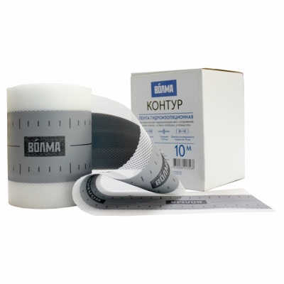 Волма лента гидроизоляционная ВОЛМА Контур 10м x 7/12 см