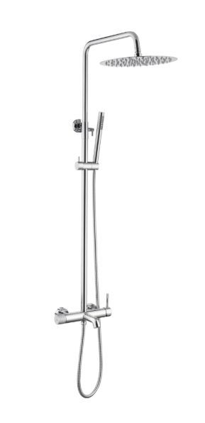 Стойка для душа со смесителем UNO хром