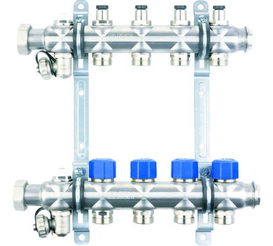 Коллекторная группа, ELSEN, 1", 3 контура, размер отвода-3/4", PN, бар-4, T°C -от 0 до +70, с венти