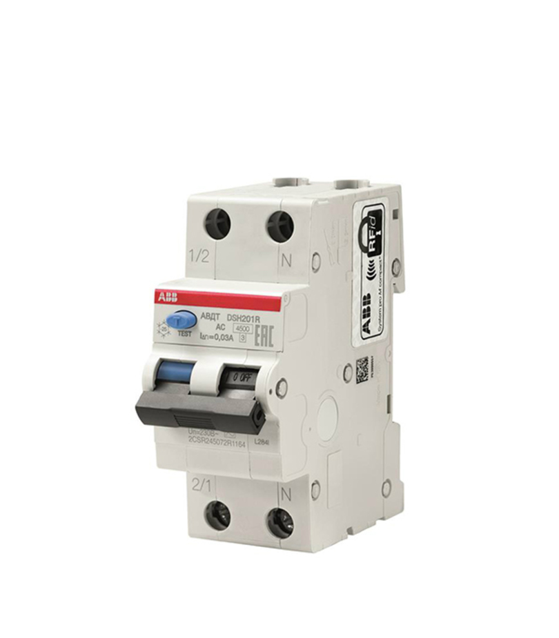 Автомат дифференциальный ABB DSH201R (2CSR245072R1404) 40А 30 мА 1P+N тип AC 4,5 кА (01781)