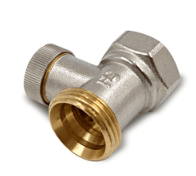 Клапан запорный Primoclima Armature прямой ВР-НР 1/2"х3/4", без хвостовика, никель