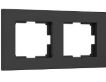 Рамка на 2 поста Werkel Slab черный матовый W0022908 4690389193378 a062800
