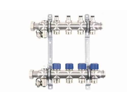 Коллекторная группа, ELSEN, 1", 2 контура, размер отвода-3/4", PN, бар-4, T°C -от 0 до +70, с вент.