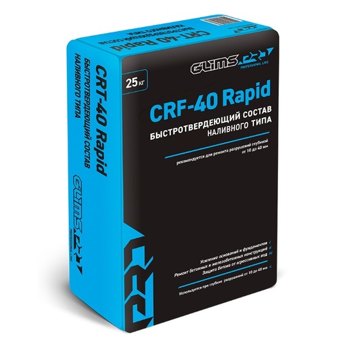 GLIMS PRO CRF-40 Rapid Класс R4. Ремонтный состав наливного типа для быстрого ремонта. (02132)