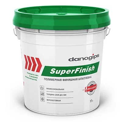 Шпатлевка Danogips SuperFinish универсальная 17 л/28 кг