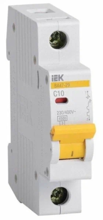 Автоматический выключатель 1P 10A "IEK" 