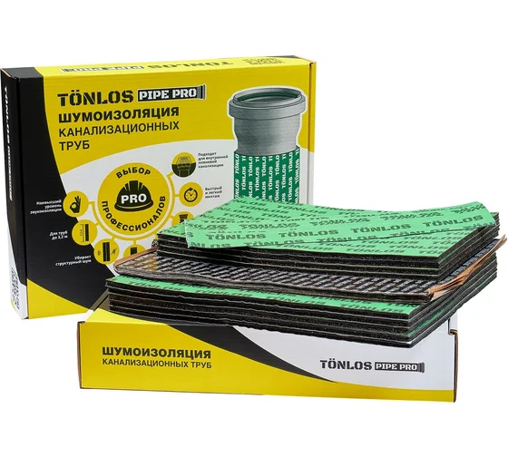 Комплект шумоизоляции труб TONLOS PIPE PRO