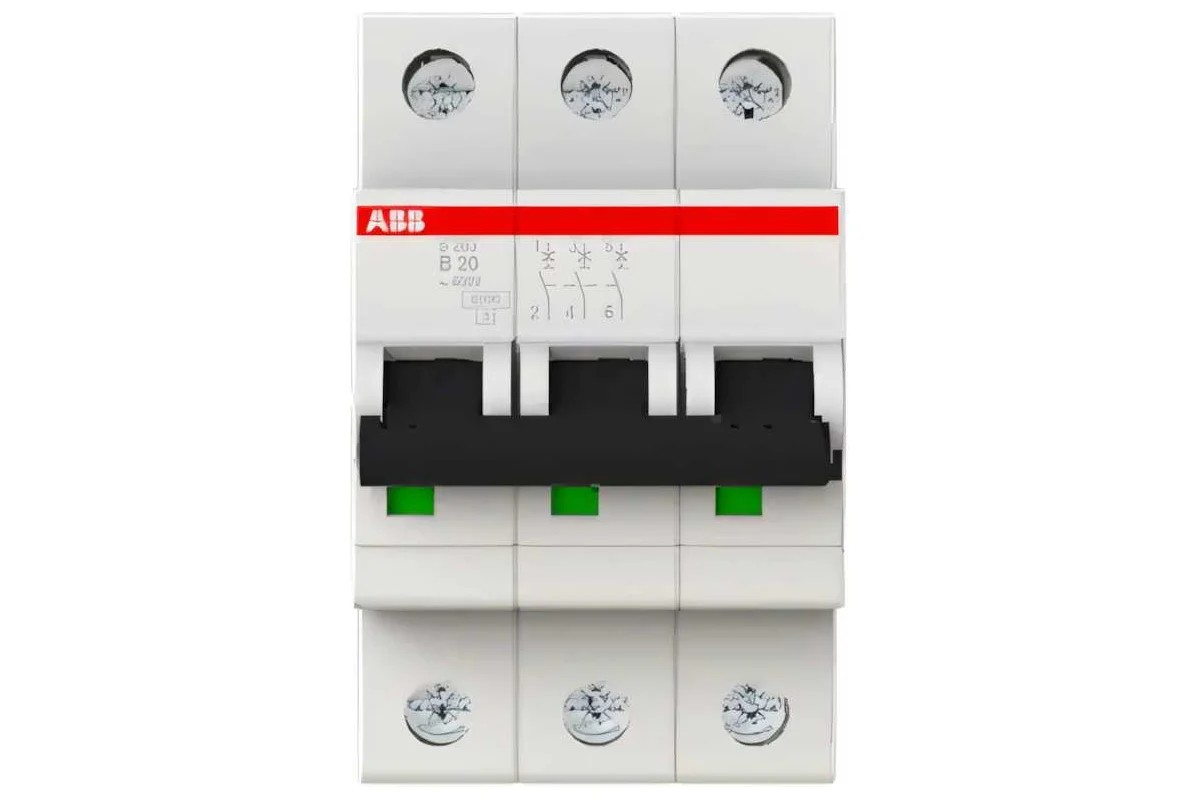 ABB S203 3P 25A, 6kA Автомат. выключ.