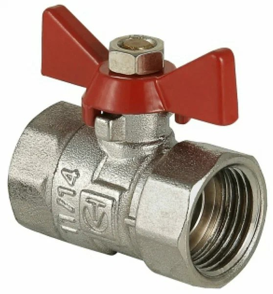 Кран шар. COMPACT, рукоятка бабочка 3/4" вн.-вн.