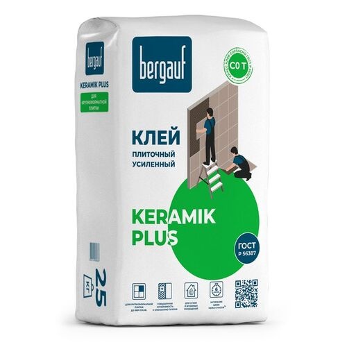 Клей плиточный KERAMIK PLUS 25 кг. (01277)
