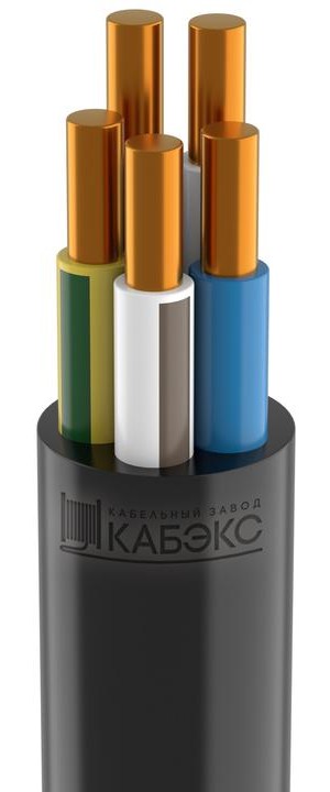 Кабель силовой ВВГнг(А)-LS 5x4 ок(N, PE)-0.66 Кабэкс