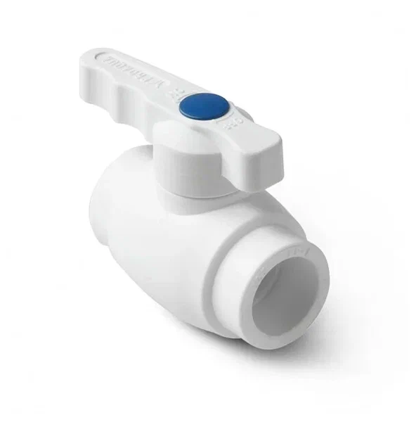 Кран шаровой 20 мм полнопроходной Prime Белый