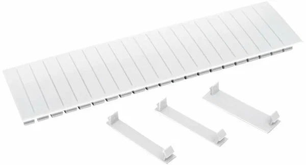 Заглушка 12 модулей белая