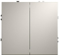 Выключатель двухклавишный Voltum S70 VLS020103 (кашемир)