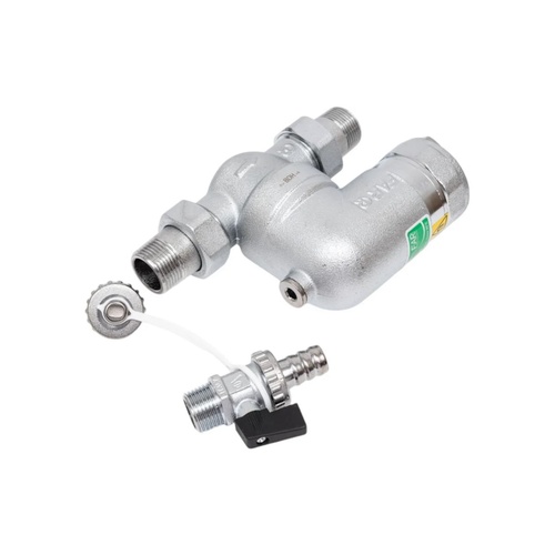 Фильтр 100мкм, под манометр,  Max: 95 °C, 25 бар. Поворотное соединение 3/4" ВР-НР