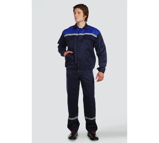 Костюм Техник куртка и полукомбинезон синий размер 48-50 рост 170-176 (УТ-00166027)